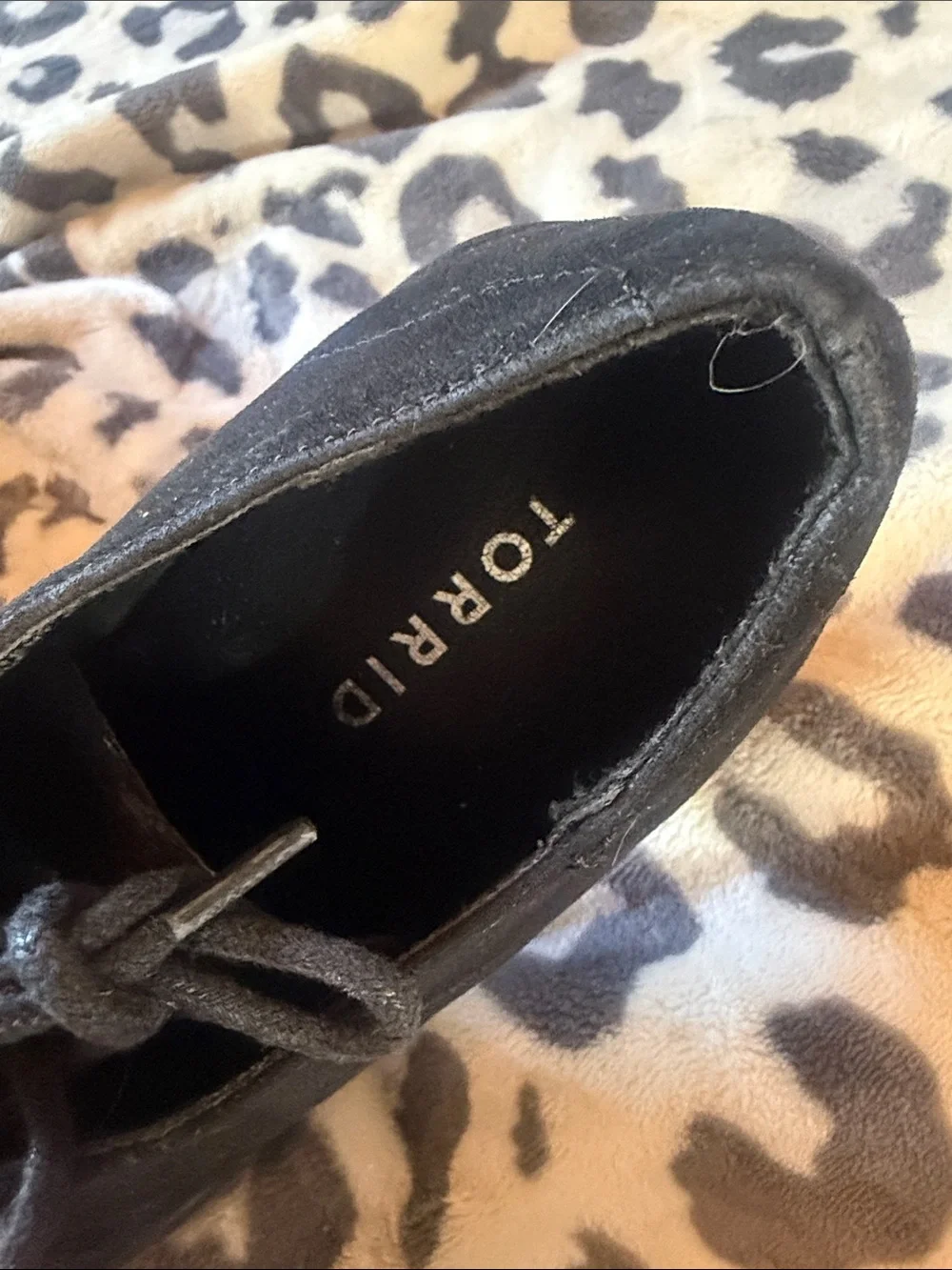 Torrid Black Platform Oxford Heels Lace Up Lug Sole Goth